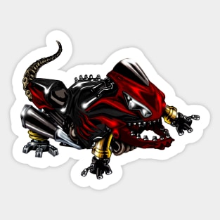 Kawasaki ZX14 Lizard Burgendy Sticker